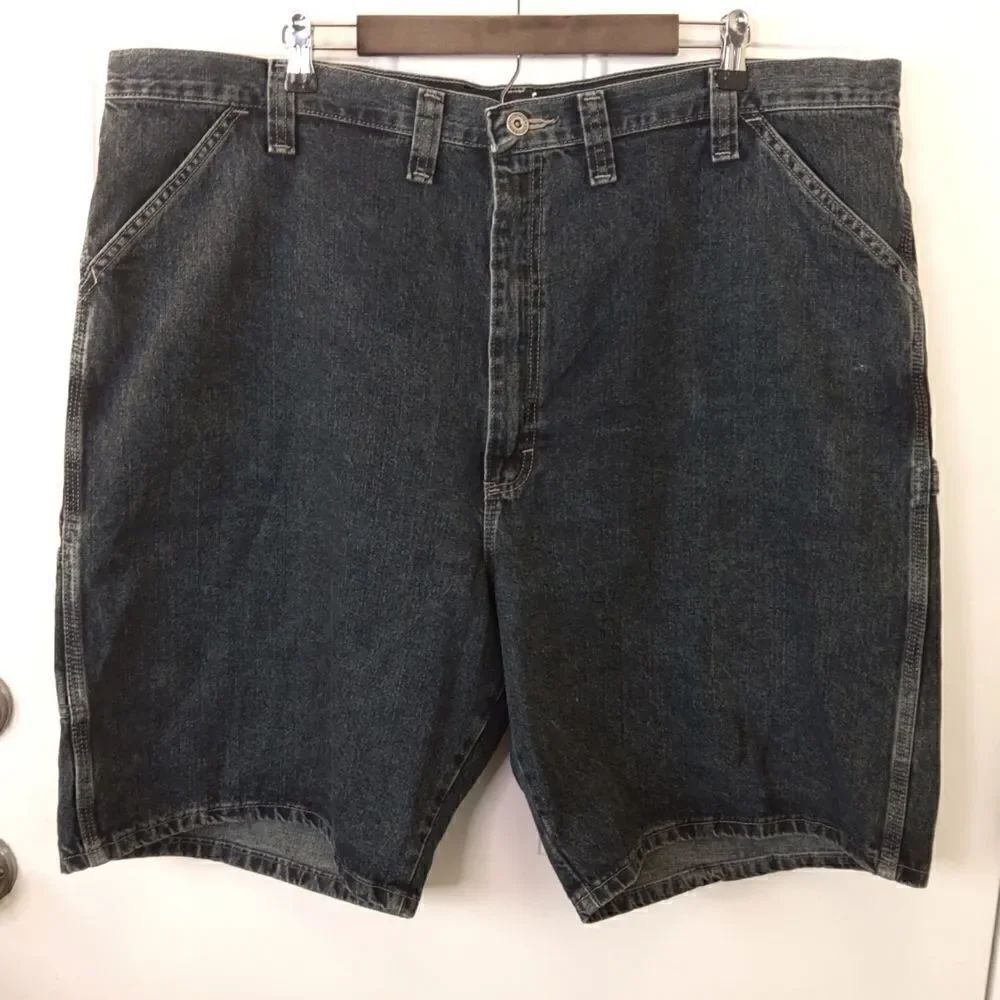 Wrangler antique blue denim five pocket utility shorts